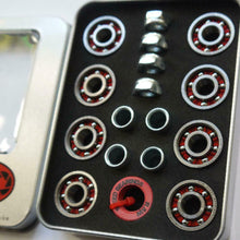 Film Trucks Raw Skateboard Bearings - Raw/Red