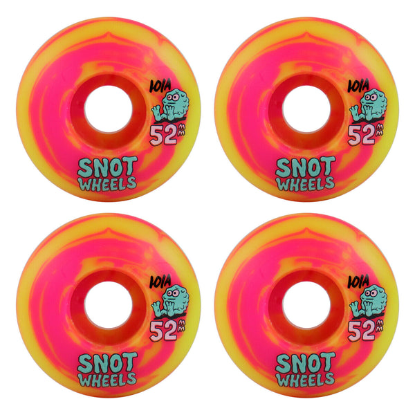 Snot Wheel Co Swirl 52MM 101A - Pink/Yellow Swirl