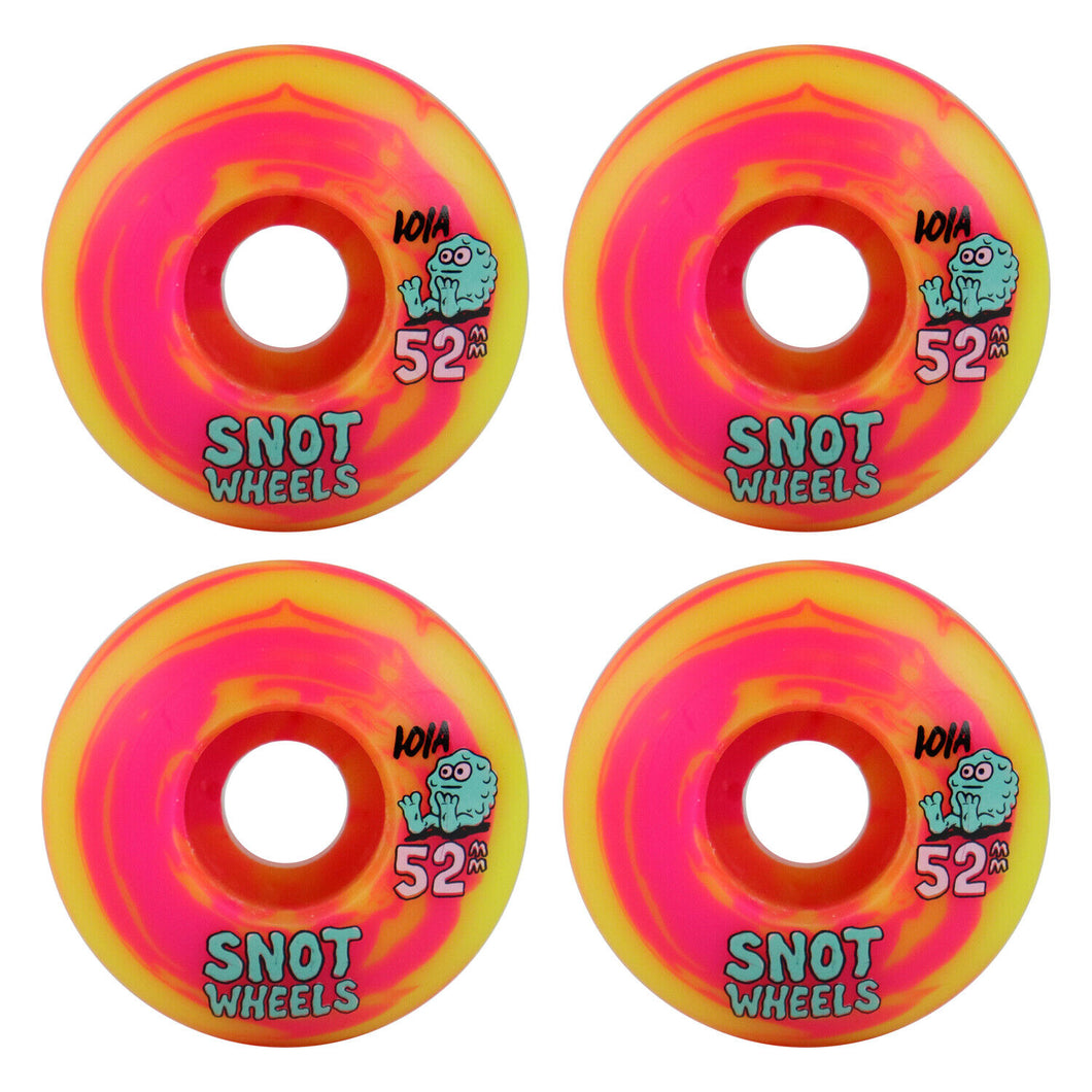 Snot Wheel Co Swirl 52MM 101A - Pink/Yellow Swirl