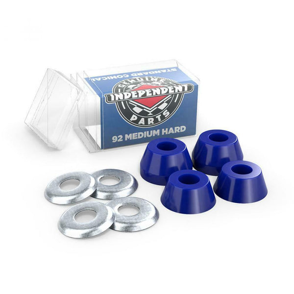 Independent Trucks Suspension Cushions Medium Hard Conical Bushings 92A - Blue