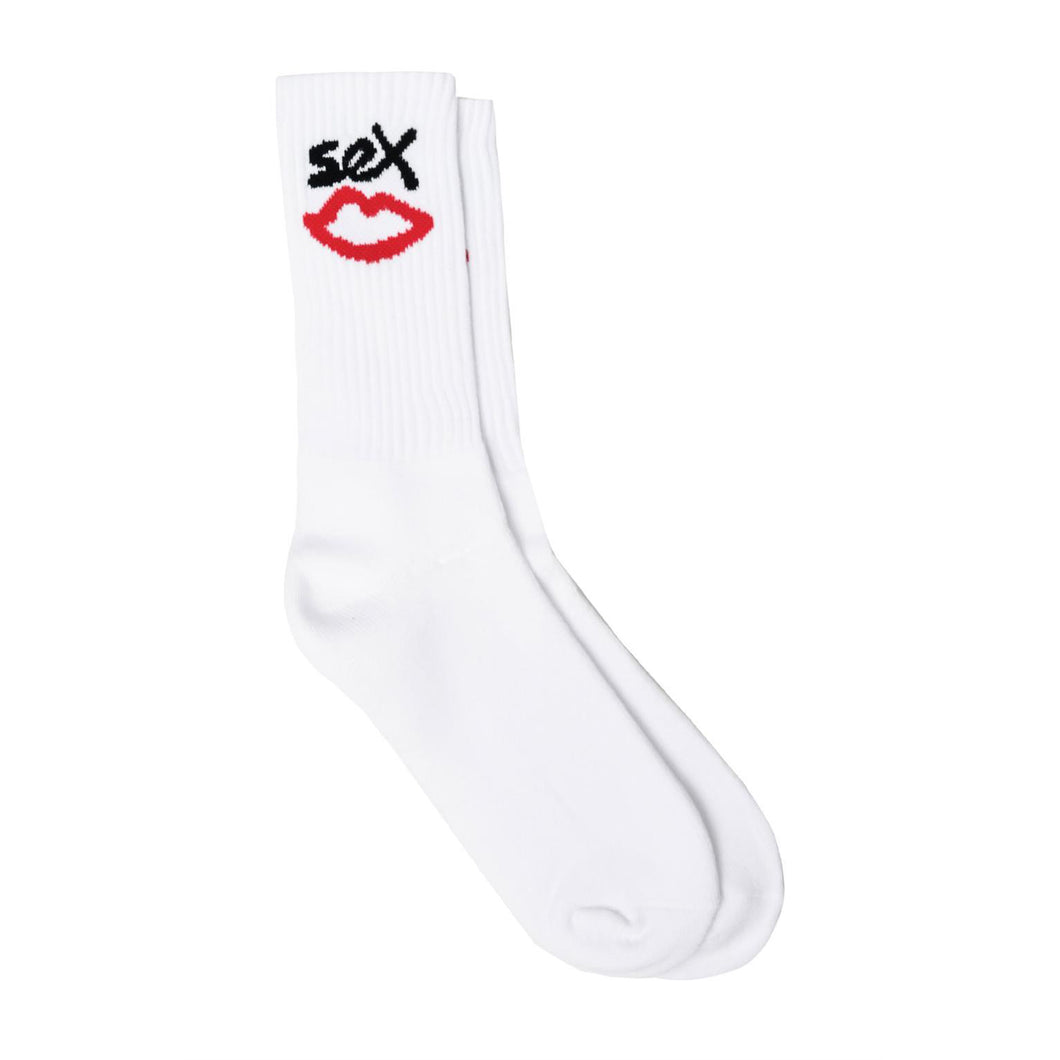 sex in socks Sex Skateboards Logo Socks - White – Slugger Skate Store