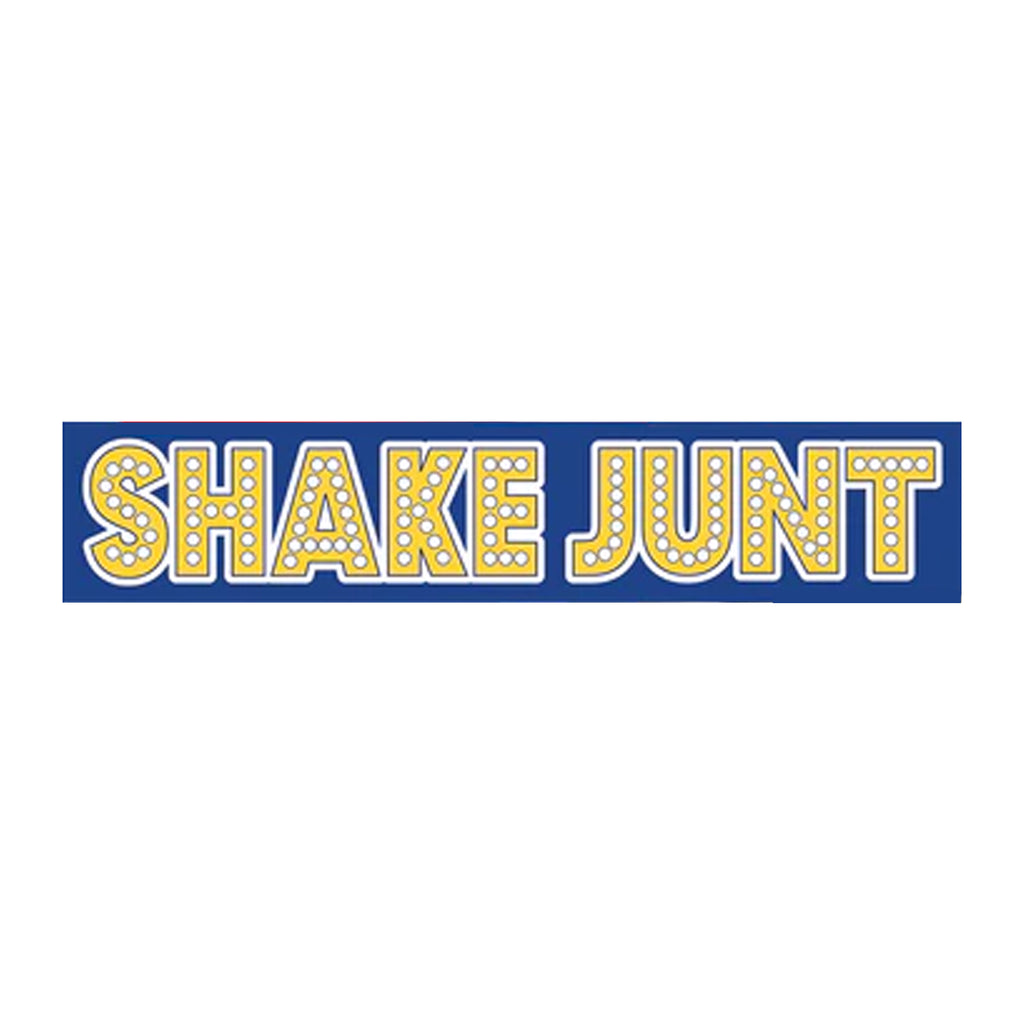 Shake Junt Stretch Logo Sticker - Yellow/Blue – Slugger Skate Store