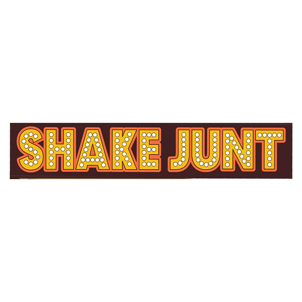 Shake Junt Stretch Logo Sticker - Yellow/Brown