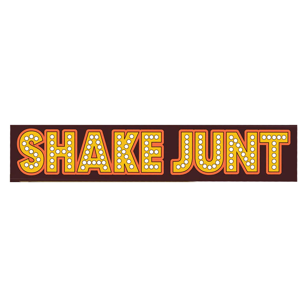 Shake Junt Stretch Logo Sticker - Yellow/Brown – Slugger Skate Store
