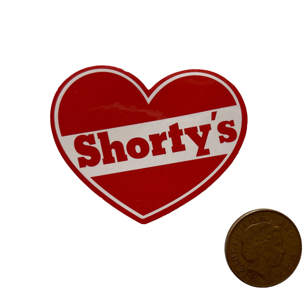 Shortys Skateboards - Heart Logo Small Sticker