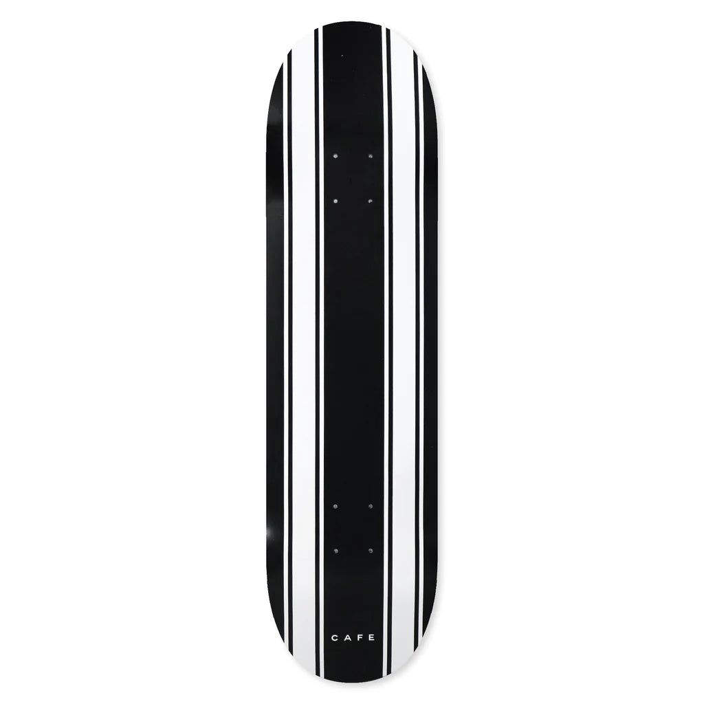 Skateboard Cafe Stripe Skateboard Deck Black/White - 8.5