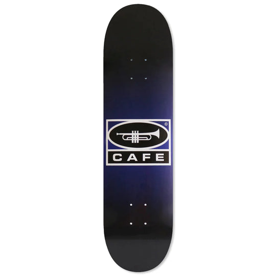 Skateboard Cafe Trumpet Logo Skateboard Deck Navy/Black Fade - 8.625