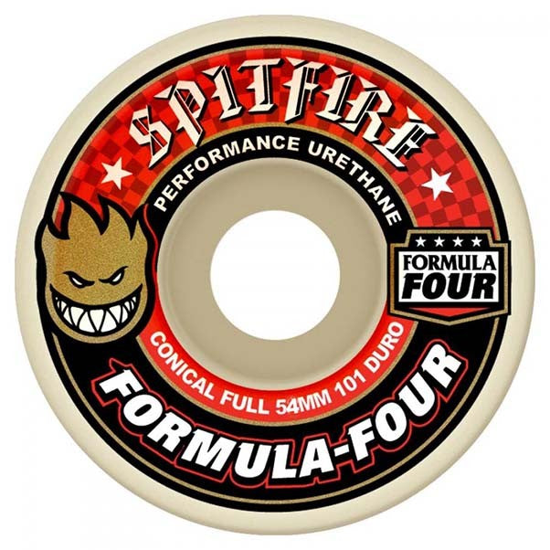 Spitfire Formula Four Skateboard Wheels Conical Full 101Du 54mm