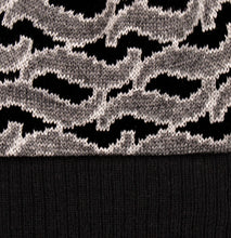 Pass-Port Stacked Tilde Beanie - Black/Grey