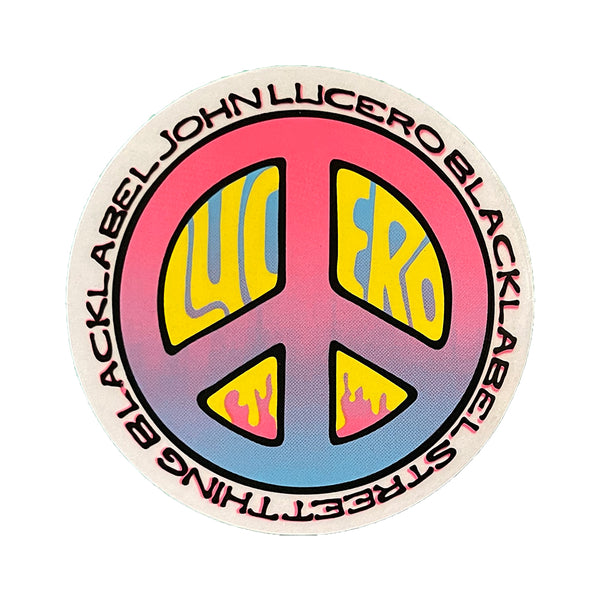 Black Label Skateboards - Street Thing Peace Small Sticker