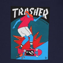 Thrasher Magazine -  Trasher Hurricane Crewneck - Navy