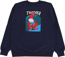 Thrasher Magazine -  Trasher Hurricane Crewneck - Navy