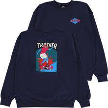 Thrasher Magazine -  Trasher Hurricane Crewneck - Navy