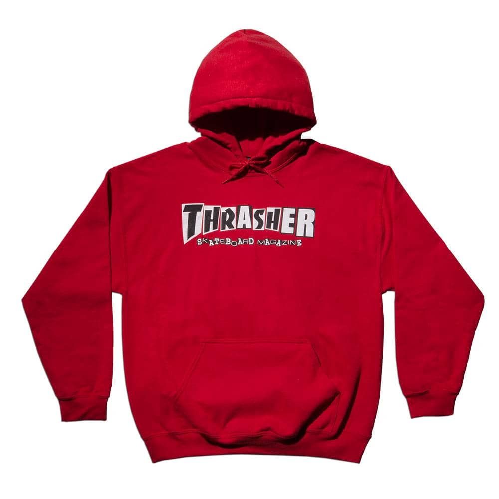 Thrasher X Baker Skateboards Hoodie - Red