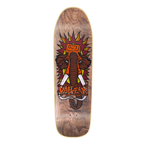 New Deal Mike Vallely Brown Skateboard Deck - 9.5