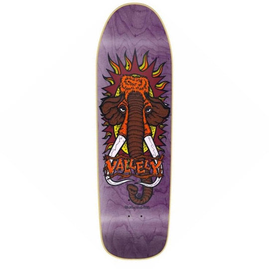 New Deal Mike Vallely Mammoth Skateboard Deck Purple Stain - 9.5