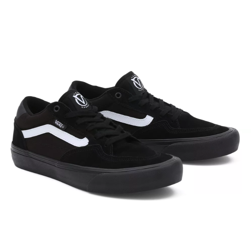 Vans Rowan Skate Shoes Black Black White Slugger Skate Store