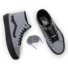 Vans Skate Sk8 Hi Skate Shoes - Nubuck Washed Blue/Black