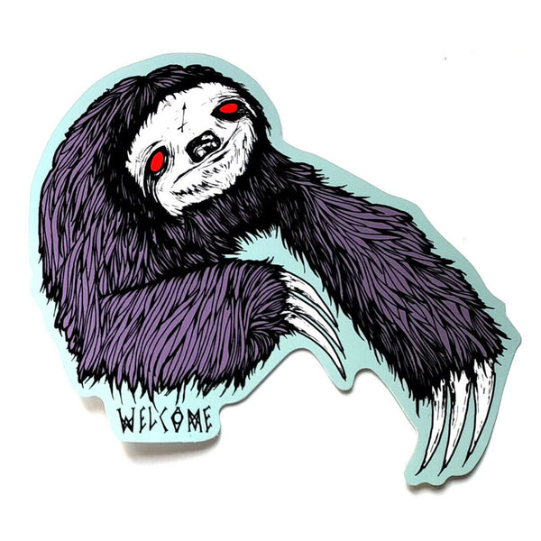 Welcome Skateboards - Sloth Sticker