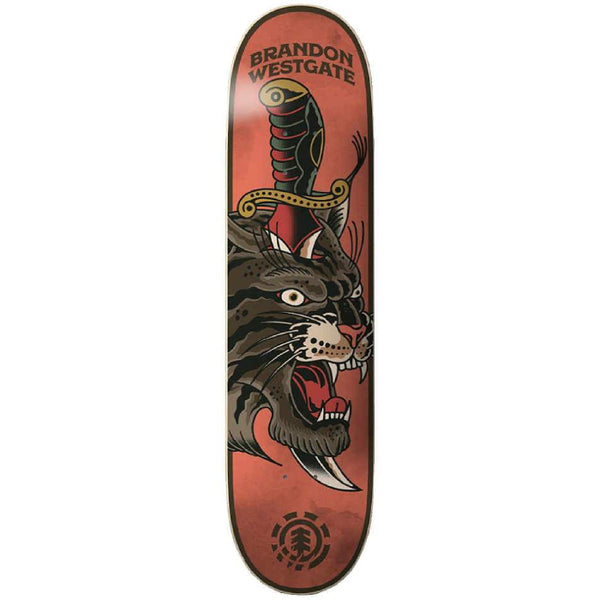 Element Skateboards Brandon Westgate Natural Defence Skateboard Deck - 8.25