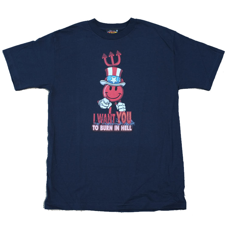 WORLD INDUSTRIES tシャツ World Industries Recruiter T-Shirt - Navy – Slugger Skate Store