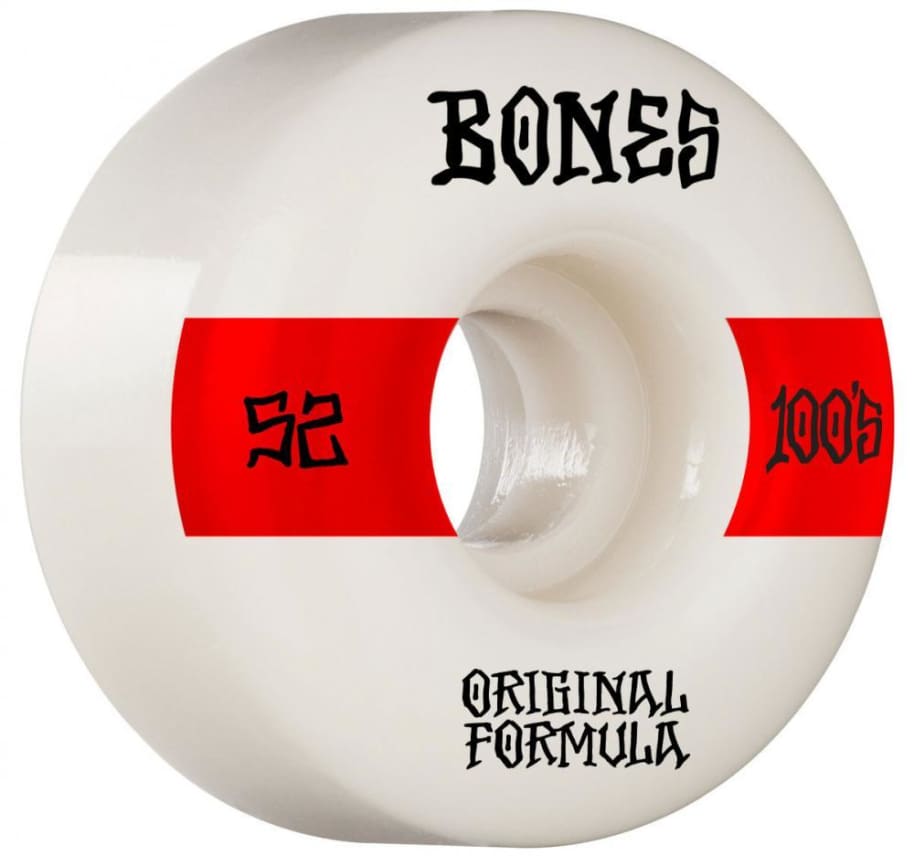 Bones Wheels 100's V4 #14 Wide Skateboard Wheels - 52MM